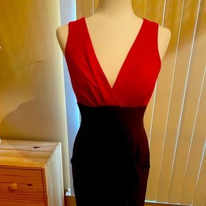 Fuchsia and Brown evening dress size 6